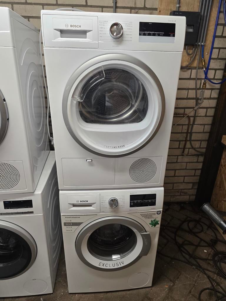 Bosch wasmachine en droger 8kg, Bosch, 1200 tot 1600 toeren, Minder dan 85 cm, 8 tot 10 kg