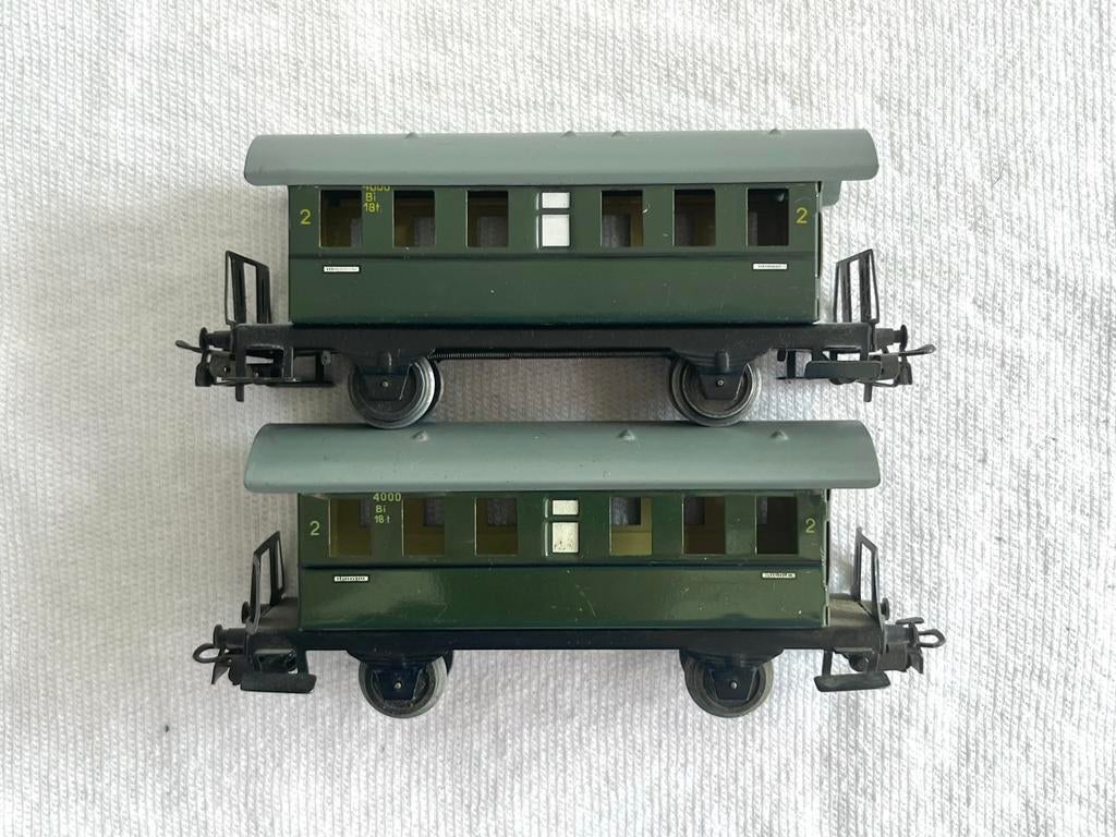 2x Marklin 4000 DB Donderbussen 2e klas H0, Wisselstroom, Gebruikt, Wagon, Ophalen of Verzenden
