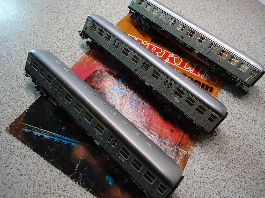 Marklin zilverling 4082//4083//4081, Ophalen, Wisselstroom, Gebruikt, Wagon