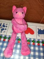 Hema roze poes knuffel met magneten in handen 23 cm, Ophalen of Verzenden, Zo goed als nieuw, Overige typen