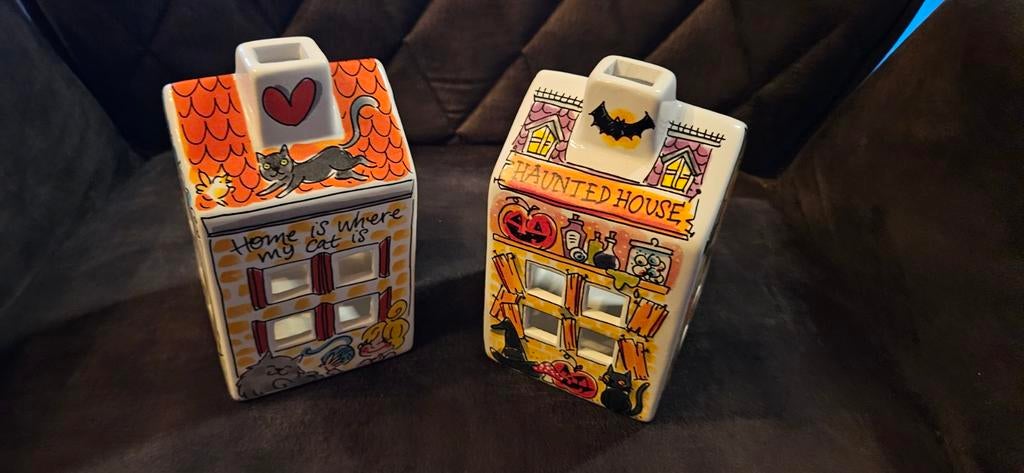 2 Blond Amsterdam Halloween huisjes, Huis en Inrichting, Woonaccessoires | Overige, Ophalen