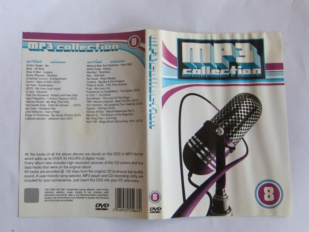 MP3 collection op dvd  deel 8, Alle leeftijden, Verzenden, Zo goed als nieuw