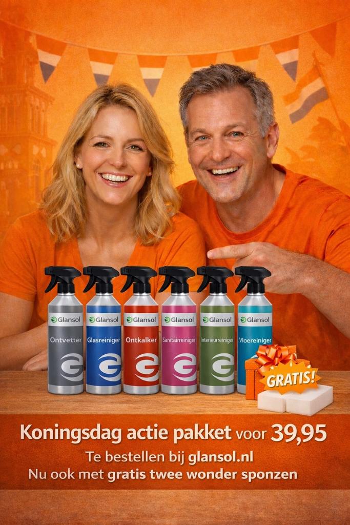 Glansol Schoonmaak producten  ACTIE  pakket 6 producten, Verzenden, Schoonmaakmiddel