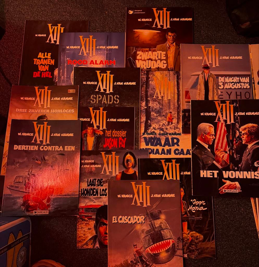 XIII strips - Dertien strips van W. Vance en J. Van Hamme, Ophalen