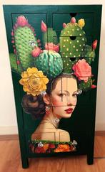 Een hoge ladekast, kast “Prikkelbaar”, eclectisch, 9 lades, Zo goed als nieuw, 3 of 4 laden, Minder dan 100 cm, 25 tot 50 cm