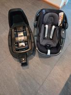 Maxi Cosi Coral Essential Black met FamilyFix3 Isofix, Ophalen, Zo goed als nieuw, Isofix, 0 t/m 13 kg