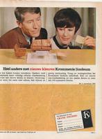 Retro reclame 1966 Krommenie linoleum in honing geel, Verzenden, Overige typen