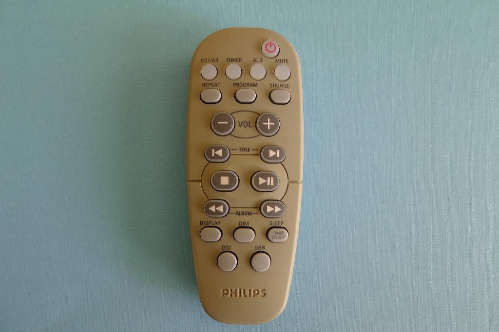 Philips afstandsbediening RC19621017 voor mini HiFi systeem, Ophalen of Verzenden, Zo goed als nieuw, Origineel, Mediaspeler