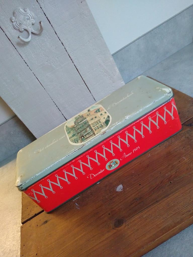 Oud Koekblik Deventer, Verzamelen, Blikken, Ophalen of Verzenden, Gebruikt