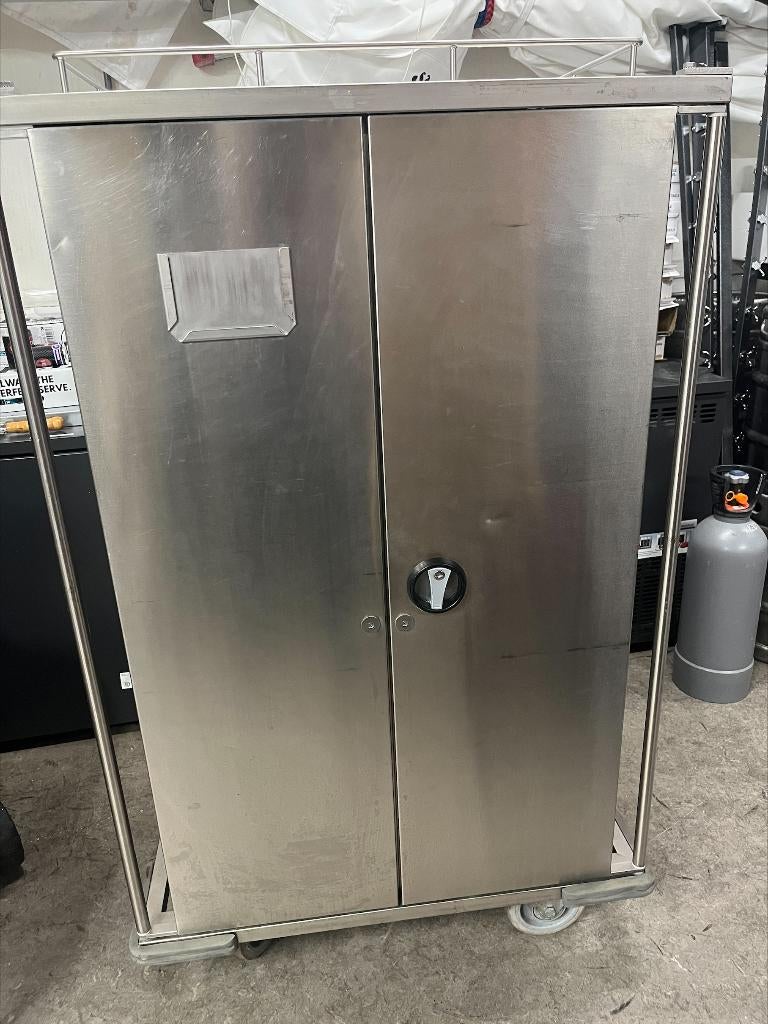 Dienblad wagen RVS (2e hands), Ophalen, Gebruikt