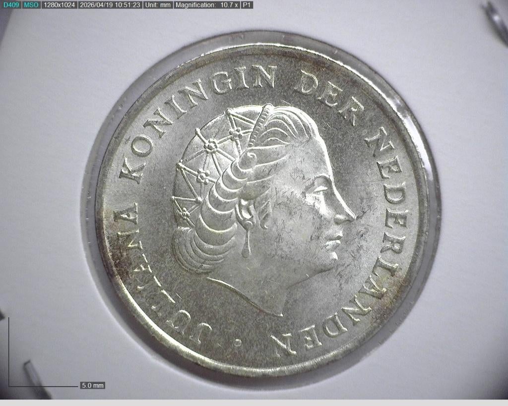 Nederlandse Antillen. 1 Gulden 1970, Postzegels en Munten, Munten | Nederland, 1 gulden, Koningin Juliana, Zilver, Ophalen of Verzenden