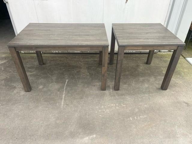 7 stuk horeca restaurant 4 poots tafels 120x80 en 80x80 cm, Ophalen