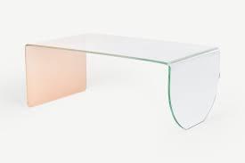 Glazen salontafel van Made, Huis en Inrichting, Tafels | Salontafels, Gebruikt, Minder dan 50 cm, 50 tot 100 cm, Rechthoekig, Glas