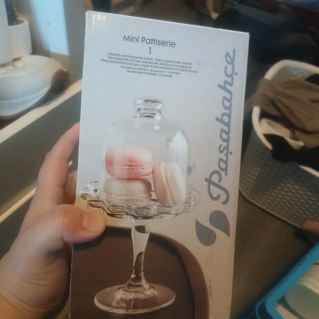 Nieuwe Pasabahce Mini Pattisserie  - Glazen Taartplateau, Ophalen, Nieuw