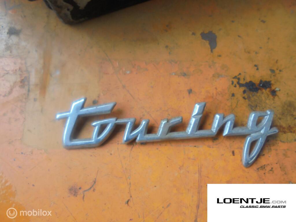 Embleem achter BMW 02 touring 1600 1802 2000 2002, Auto-onderdelen, Gebruikt, Ophalen of Verzenden, BMW, BMW