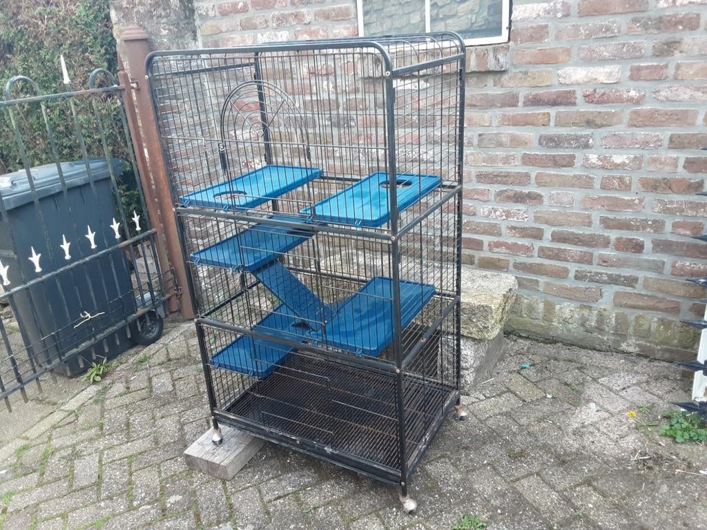 Knaagdierenkooi geschikt voor fretten ratten chinchilla enz., Ophalen, Kooi, Fret, 90 cm of meer