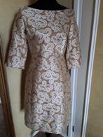 Natan goud beige kleed / jurk maat B38 NL36, Beige, Ophalen of Verzenden, Zo goed als nieuw, Knielengte