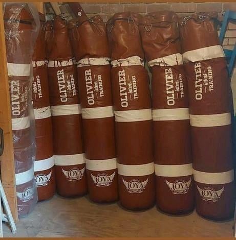 Joya Bokszakken 180cm Bruin Leder - 4 Stuks, Ophalen, Nieuw