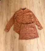 Bruin met zwarte sterren set maat S, Ophalen of Verzenden, Zo goed als nieuw, Bruin