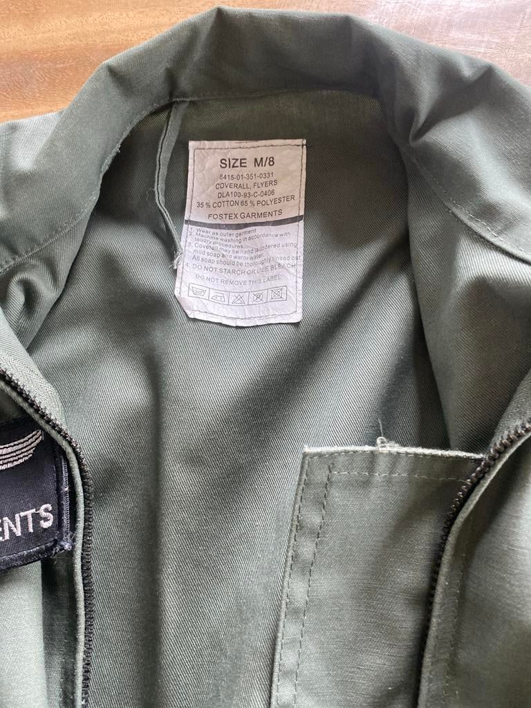 Fostex Garments Vliegeroverall met Patches M/8, Ophalen of Verzenden, Nieuw, Overige maten