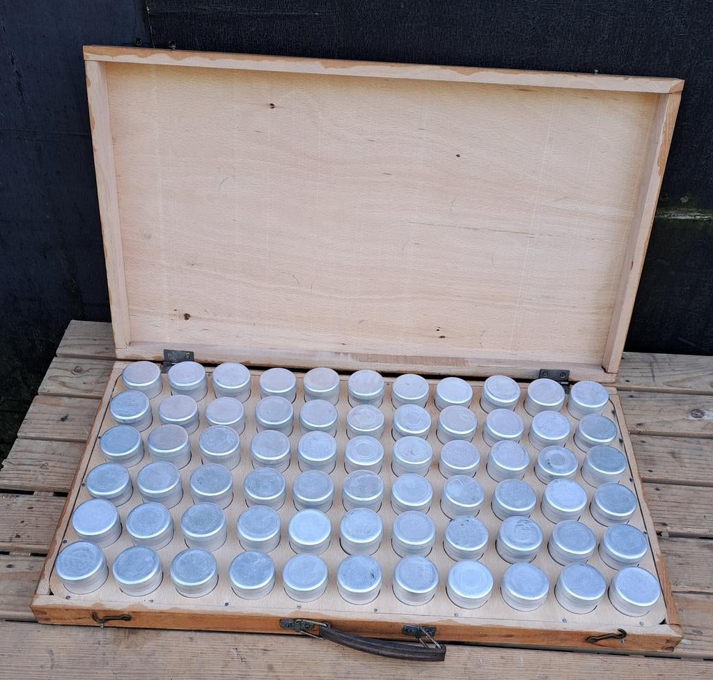 Kist kisten aluminium potjes decoratie, Verzenden