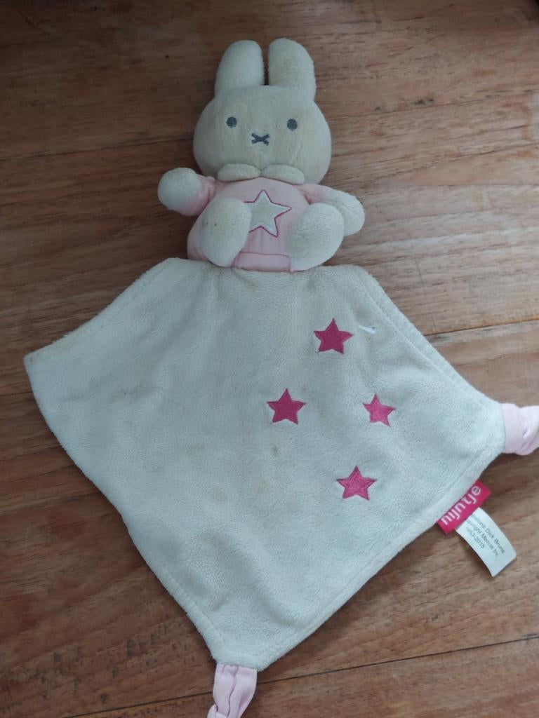 Nijntje knuffeldoekje met roze sterren, Ophalen of Verzenden, Zo goed als nieuw