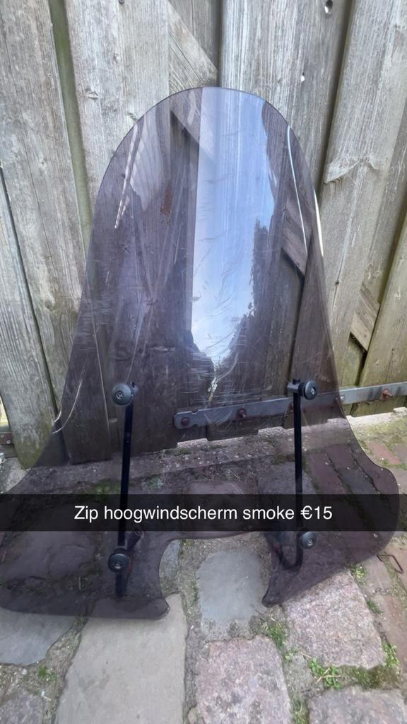 Piaggio Zip hoogwindscherm smoke beetje schade, Ophalen, Gebruikt, Overige typen, Piaggio