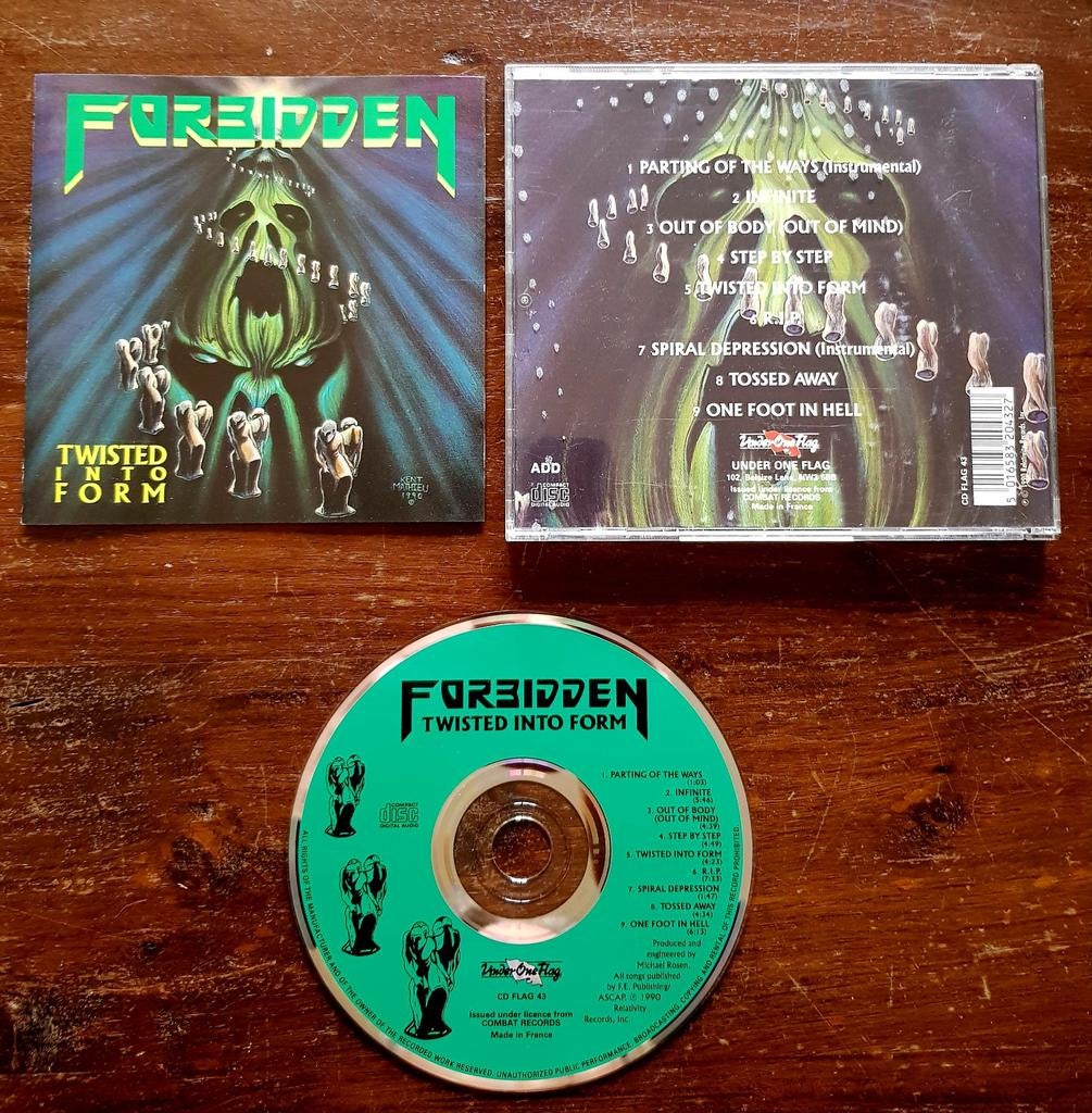 Forbidden - Twisted into form cd thrash prog metal rock, Ophalen of Verzenden, Zo goed als nieuw