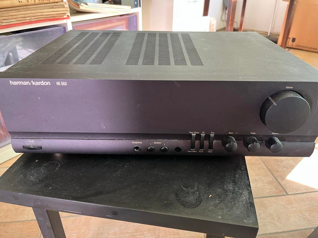 Harman Kardon HK 660 Versterker - Klassieke Audio Kracht, Gebruikt, 60 tot 120 watt, Stereo, Ophalen