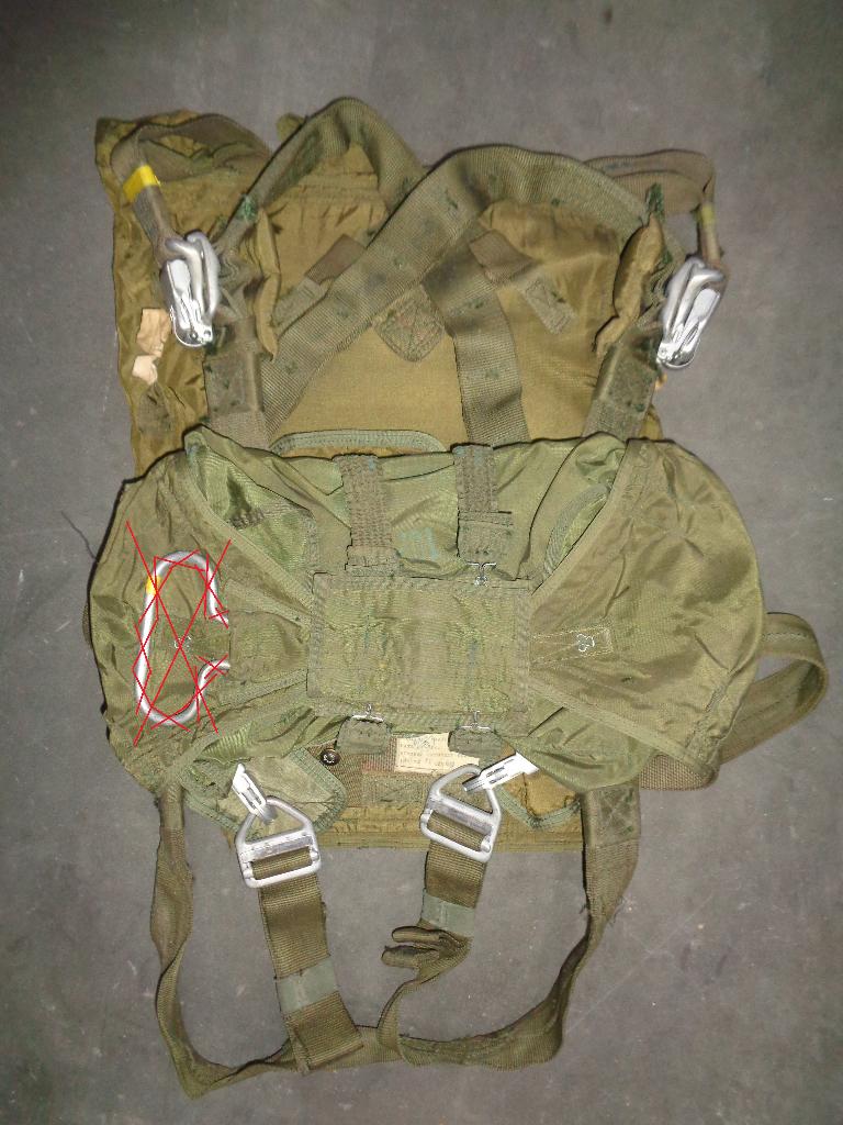 US army T-10 parachuteharnas, reservechutehoes en meer, Ophalen of Verzenden, Landmacht, Amerika, Overige typen