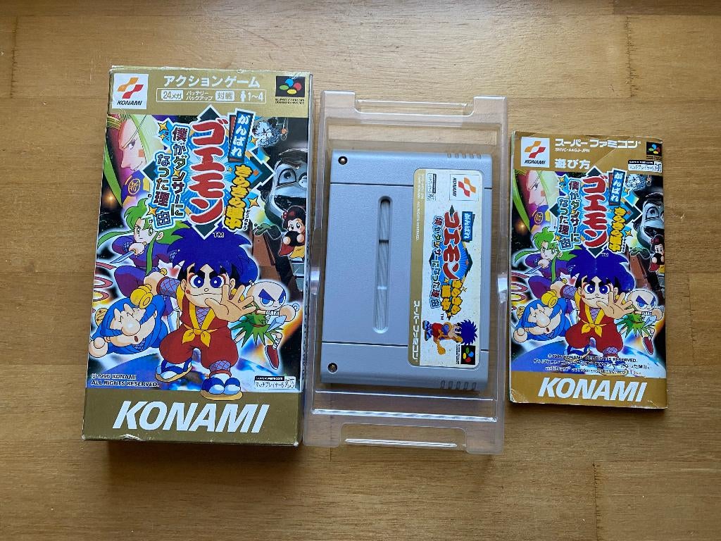Goemon 4 super famicom, Spelcomputers en Games, Games | Nintendo Super NES, Zo goed als nieuw, 1 speler, Vanaf 3 jaar, Ophalen of Verzenden