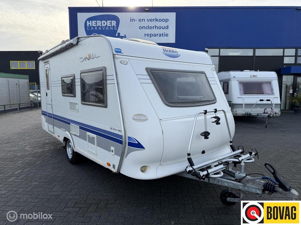 Hobby 440SF Mover / Voortent + Luifel Bouwjaar 2006, Vast bed, Hobby, Bedrijf, 6 tot 7 meter