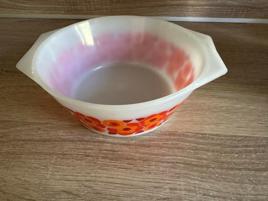 Arcopal 'Lotus' Ovenschaal - Vintage Jaren 70 Opaalglas, Ophalen of Verzenden