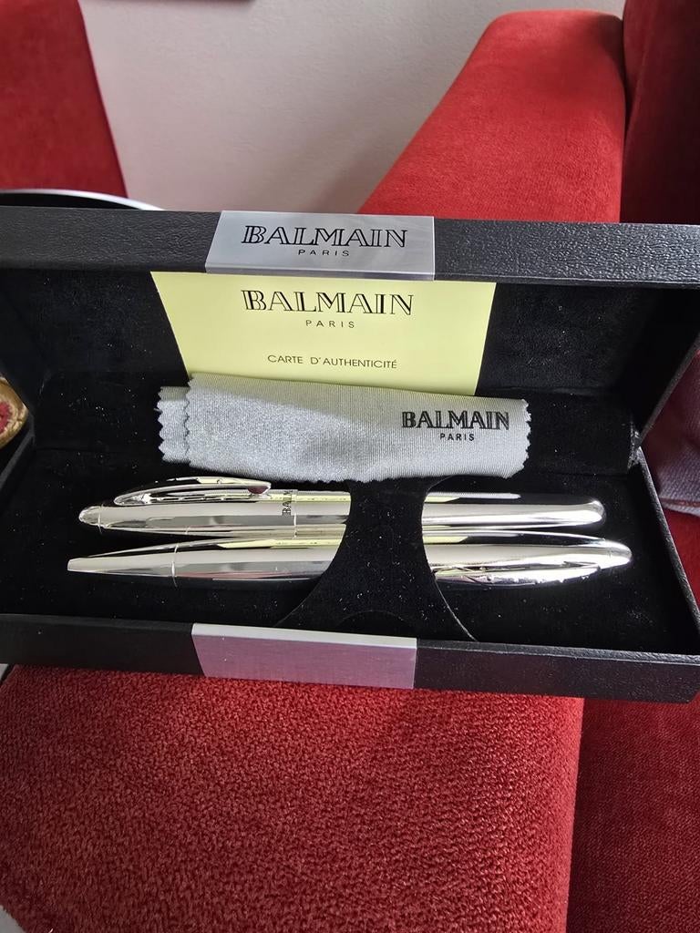 Luxe Balmain Pennenset, Verzamelen, Pennenverzamelingen, Ophalen of Verzenden, Gebruikt, Overige typen, Overige merken