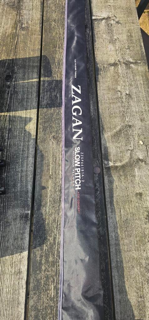 Zegan slowjig hengel., Watersport en Boten, Hengelsport | Roofvissen, Werphengel, Ophalen