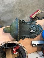 Antieke gietijzeren wandfontein met leeuwenkop, Tuin en Terras, Waterpartijen en Fonteinen, Ophalen, Gebruikt, Gietijzer, Fontein