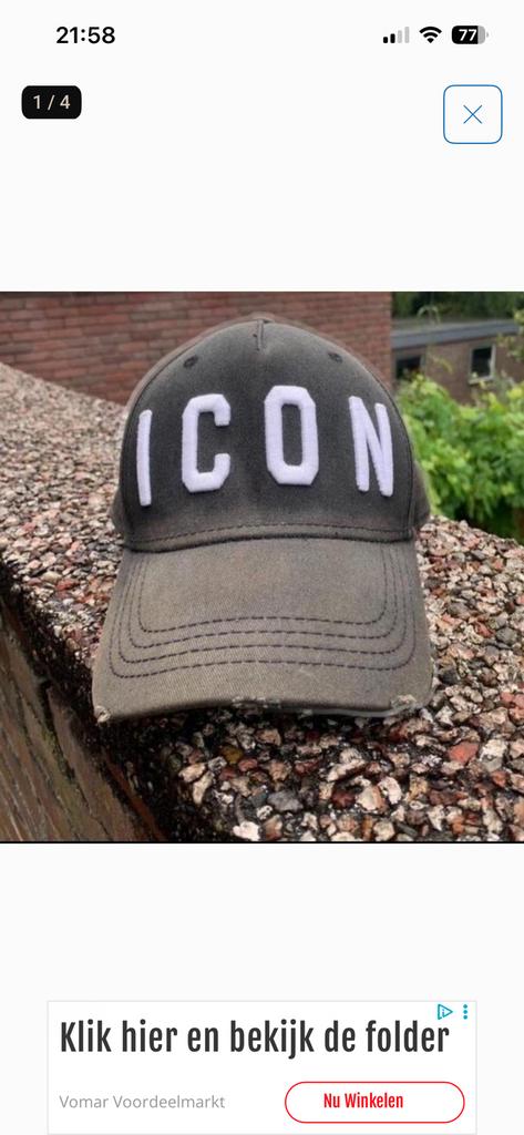 Icon Dsquared2 pet, Kleding | Heren, Ophalen of Verzenden, Zo goed als nieuw