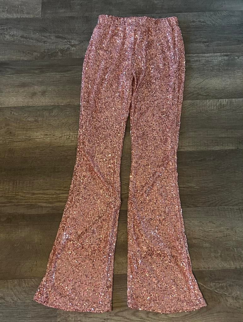 Colourful rebel Sequins flared pants roze, maat S, Kleding | Dames, Broeken en Pantalons, Nieuw, Ophalen of Verzenden, Roze, Maat 36 (S)