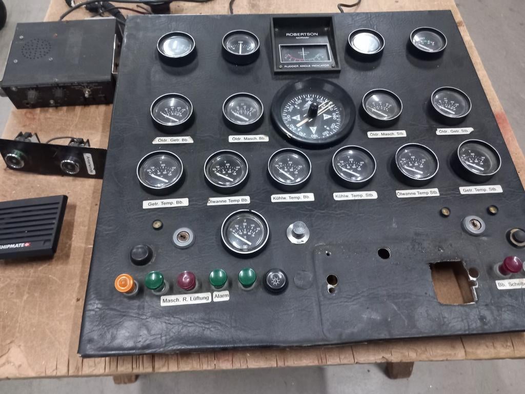 Boot instrumentenpaneel met diverse meters en kompas, Watersport en Boten, Ophalen of Verzenden, Gebruikt, Overige typen