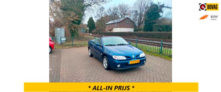 Renault Mégane Cabrio 1.6e zeer nette auto liefhebbersauto, Auto's, Renault, Bedrijf, Te koop, Mégane, Centrale vergrendeling