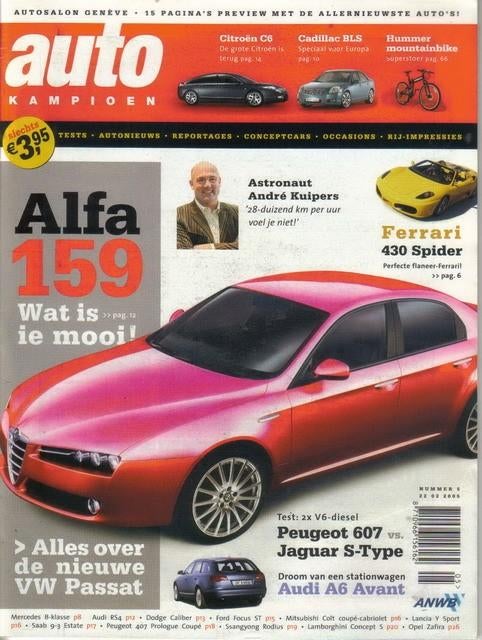 Autokampioen 5 2005 : Audi A6 - RS4 - Jaguar S type Sport, Boeken, Ophalen of Verzenden, Gelezen, Algemeen
