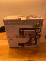 Dunlop Keukenmachine - 5L RVS kom, 800W, 4 liter of meer, Ophalen of Verzenden, Nieuw, 2 snelheden