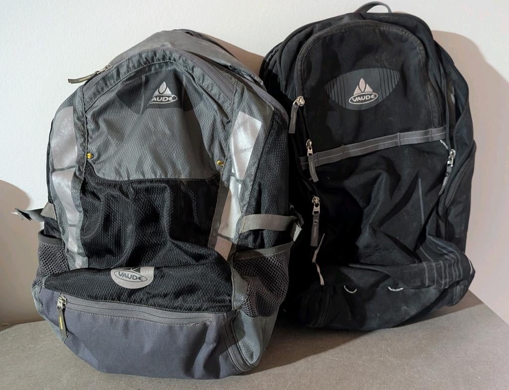 2 Vaude Bagagedrager Fietstassen+rugzak combinatie+regenhoes, Ophalen of Verzenden, Zo goed als nieuw, Vaude