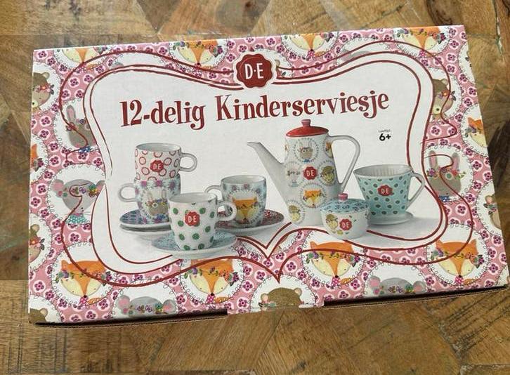 12-delig Kinderserviesje - Douwe Egberts- Nieuw in doos, Ophalen of Verzenden, Nieuw, Meubelstuk of Keukentje