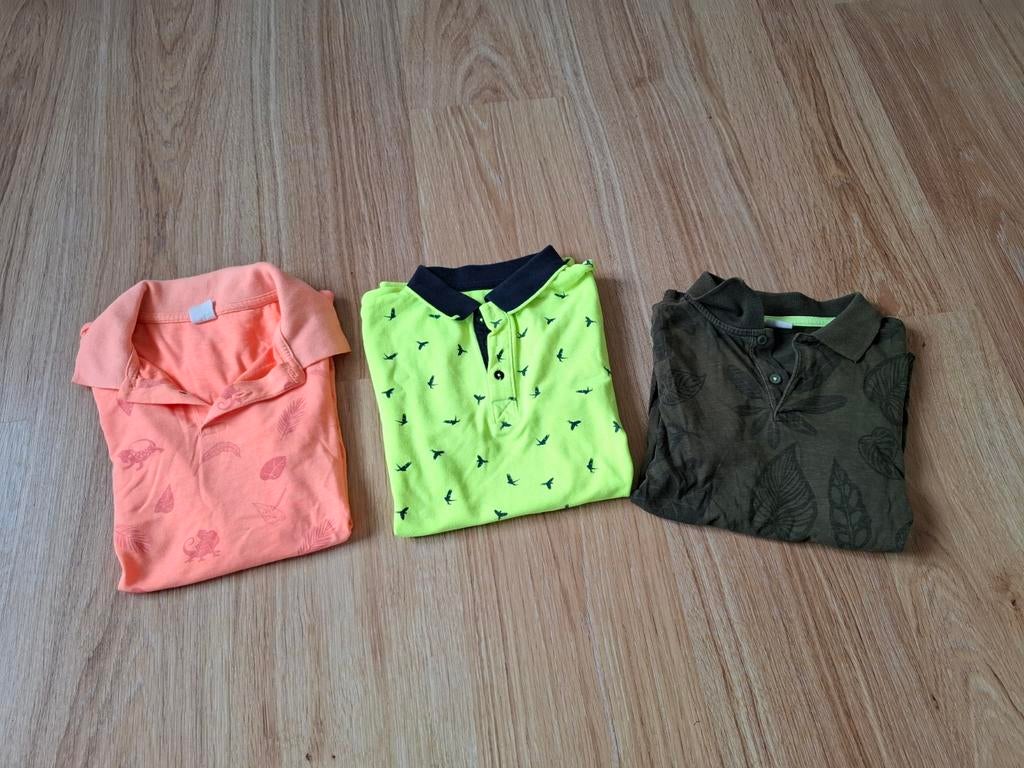 Set 3 polo tshirts 134-140 - nette staat, Kinderen en Baby's, Kinderkleding | Maat 134, Ophalen of Verzenden, Zo goed als nieuw