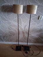 2 staande lampen  chic landelijk van 130 cm, Ophalen, Metaal, 75 cm of meer