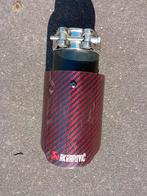 Akrapovic uitlaatsierstuk Rood carbon rond 90 mm inlaat 63mm, Ophalen of Verzenden