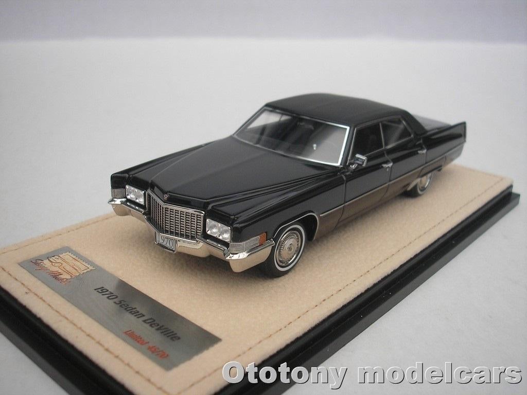 Cadillac Sedan DeVille 1970 Zwart 1/43 GLM STM, Ophalen of Verzenden, Nieuw, Auto, Overige merken