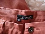 NORAH koraal roze imitatie leer broek 42  - GRATIS zend, Overige kleuren, Verzenden, Maat 42/44 (L), Zo goed als nieuw