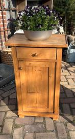 Brocante nachtkastje - kastje - oud grenen - landelijk, Ophalen